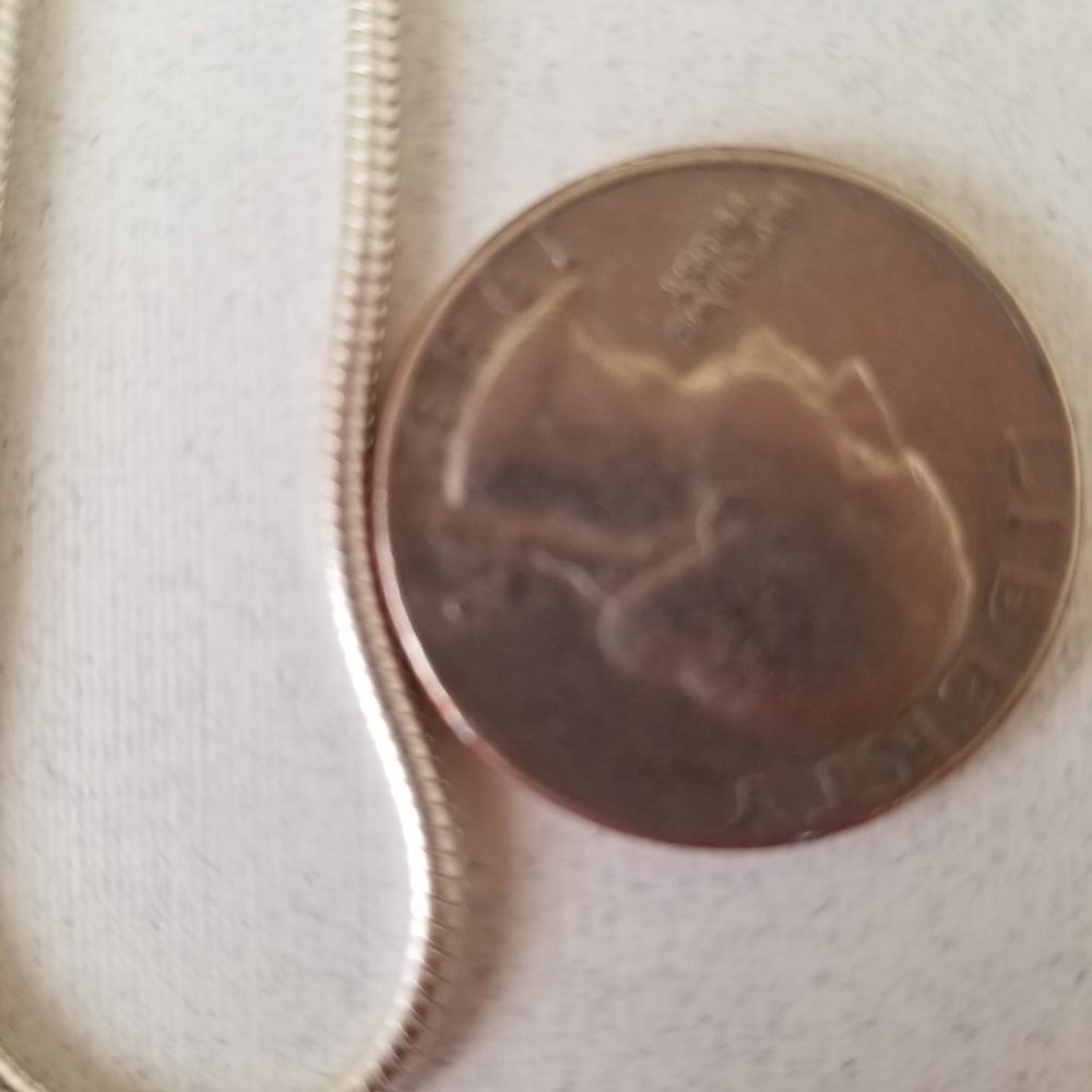 Solid 925 Sterling Silver 2mm 18" Snake Chain Spr… - image 5